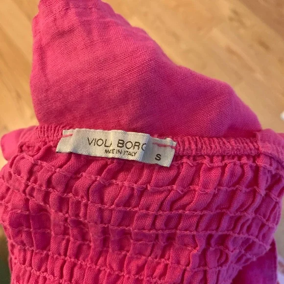 Pink Linen Dress - Picture 5 of 7